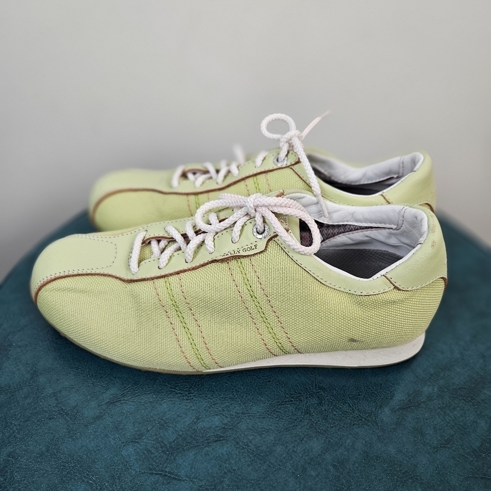 Bally Golf Women's Lace-up Shoes in Daiquiri Green Size Japan 24.5 US 7